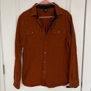 The North Face Men's Rust Button-Up Shirt Jacket